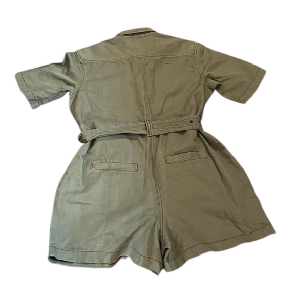 Converse OLIVE GREEN Belted Denim Women's Romper, Size Small NWT - Picture 4 of 9